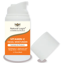 Load image into Gallery viewer, (24) Vitamin C Moisturizer in 1.7 oz (50ml) Airless Pump Bottles