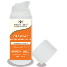 Load image into Gallery viewer, (24) Vitamin C Moisturizer in 3.4 oz (100ml) Airless Pump Bottles
